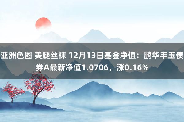 亚洲色图 美腿丝袜 12月13日基金净值：鹏华丰玉债券A最新净值1.0706，涨0.16%
