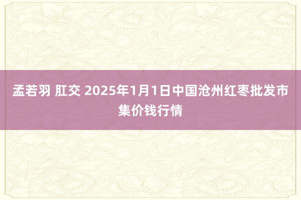 孟若羽 肛交 2025年1月1日中国沧州红枣批发市集价钱行情