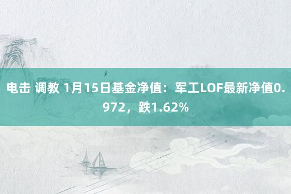 电击 调教 1月15日基金净值：军工LOF最新净值0.972，跌1.62%