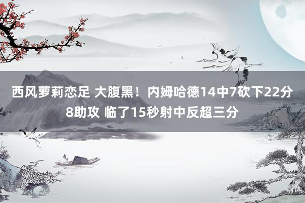 西风萝莉恋足 大腹黑！内姆哈德14中7砍下22分8助攻 临了15秒射中反超三分