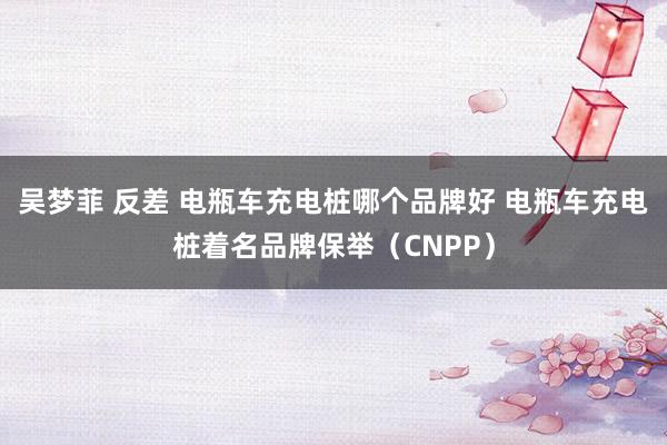 吴梦菲 反差 电瓶车充电桩哪个品牌好 电瓶车充电桩着名品牌保举（CNPP）