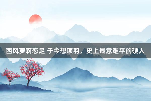 西风萝莉恋足 于今想项羽，史上最意难平的硬人