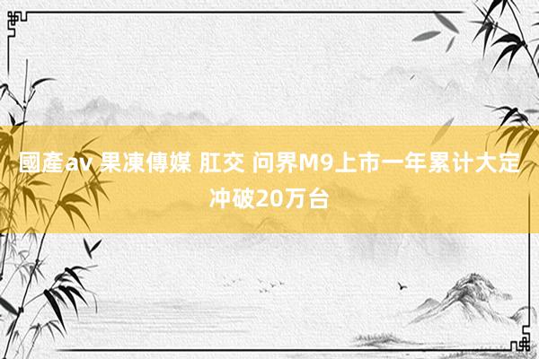 國產av 果凍傳媒 肛交 问界M9上市一年累计大定冲破20万台