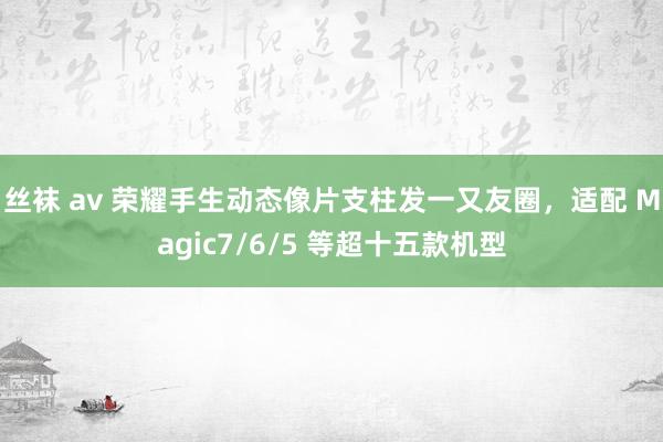 丝袜 av 荣耀手生动态像片支柱发一又友圈，适配 Magic7/6/5 等超十五款机型